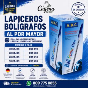 Lapiceros al Por Mayor en Santo Domingo | AAA Ventas
