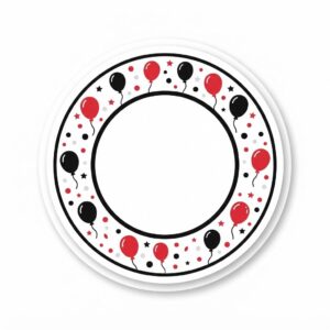 Stickers redondos para cumpleaños