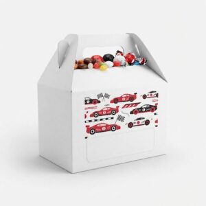 Cajita de cumpleaños personalizada Carros de carrera