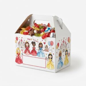 Cajita de cumpleaños personalizada Princesas