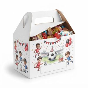 Cajita de cumpleaños personalizada Fútbol